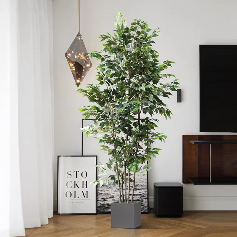 Fiddle Leaf Fig - 70in Artificial Ficus Tree Faux Floor