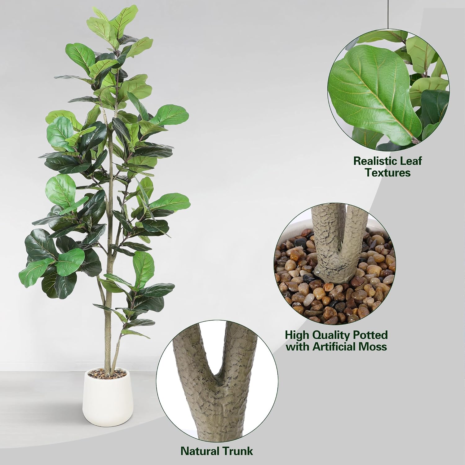 7ft Artificial Fiddle Leaf Tre - Fiddle Leaf Fig review and price