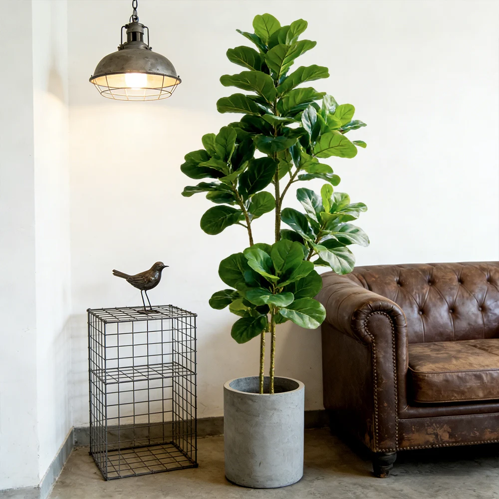64/122cm Artificial Fiddle Fig - Fiddle Leaf Fig review and price