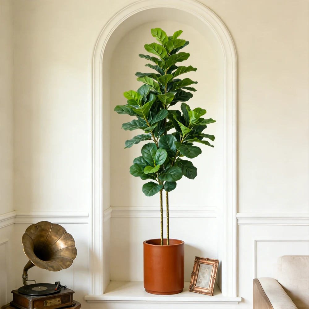 64/122cm Artificial Fiddle Fig - Fiddle Leaf Fig review and price
