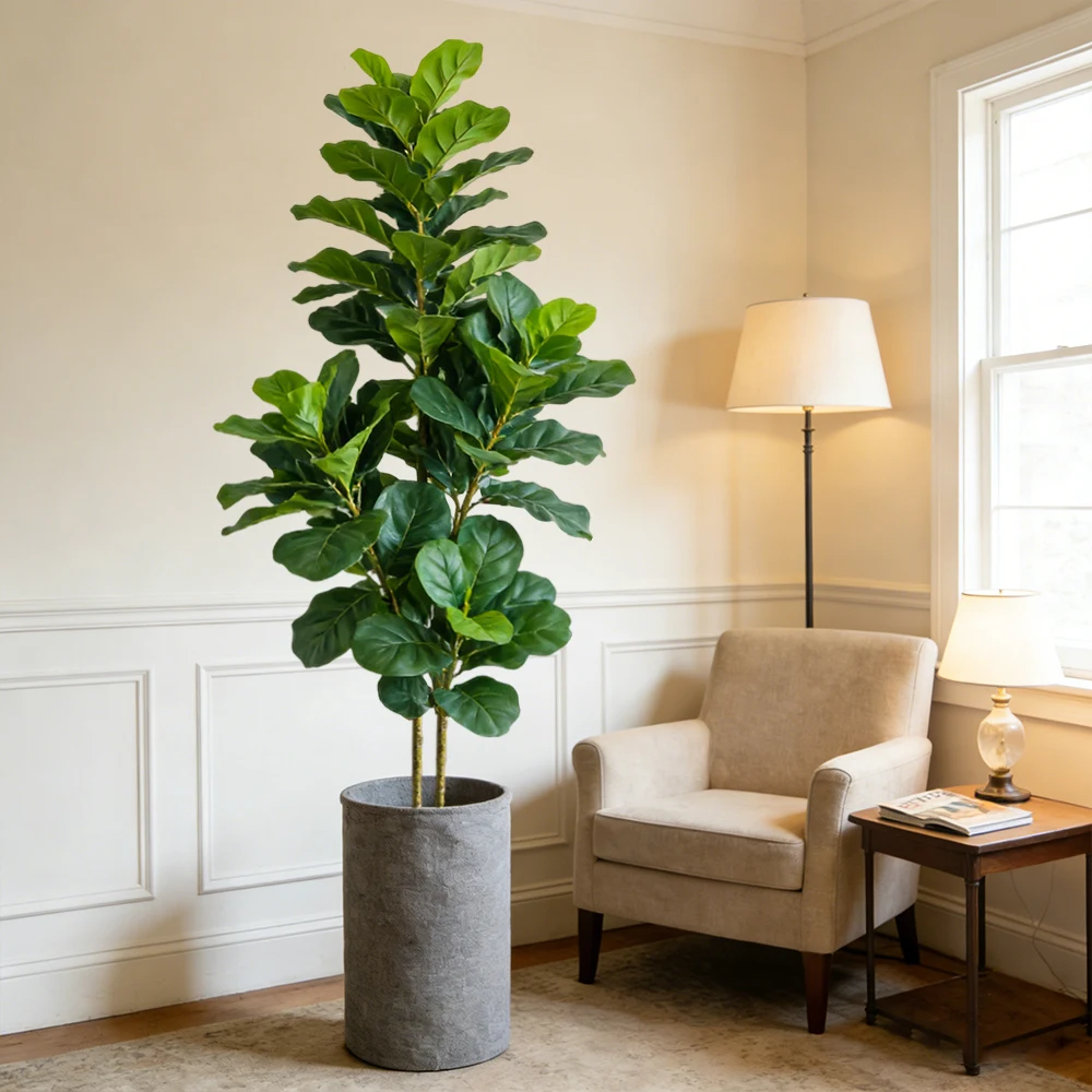 64/122cm Artificial Fiddle Fig - Fiddle Leaf Fig review and price